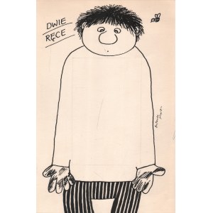 Bohdan Butenko (1931-2019) - [rysunek, 1982] Dwie ręce, Bohdan BUTENKO (1931-2019) - [rysunek, 1982] Dwie ręce; lata 1980-te/rysunek tuszem na kartonie, karta 32,5 x 22,5 cm.