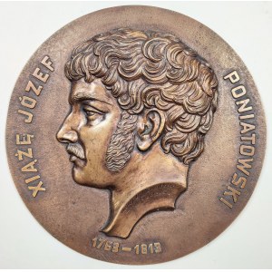 Aleksander Borawski (1861-1942) - [medalion, ok. 1930] Xiążę Józef Poniatowski, Aleksander BORAWSKI (1861-1942) - [medalion, ok. 1930] Xiążę Józef Poniatowski; ok. 1930/brąz lany, patynowany, średnica 18 cm.