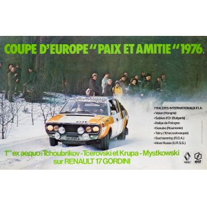 Coupe d'Europe Paix et amitie 1976