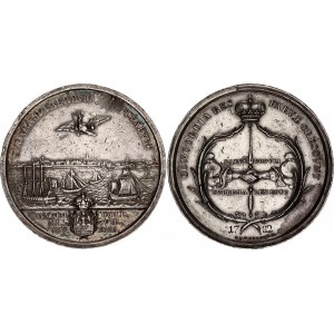 German States Emden Silver Medal 1782