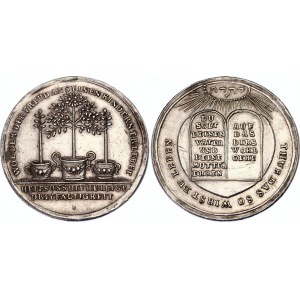 German States Hamburg Silver Baptist Medal Kinderliebe 18th Century (ND)