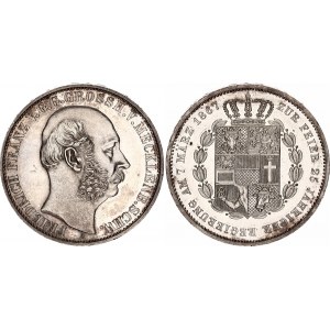 German States Mecklenburg-Schwerin 1 Vereinsthaler 1867 A