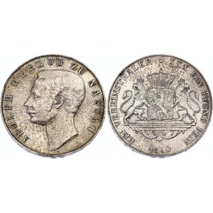 German States Nassau 1 Taler 1860 Z
