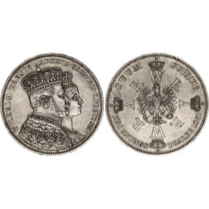 German States Prussia Coronation 1 Taler 1861