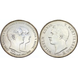 German States Wurttemberg 2 Taler / 3-1/2 Gulden 1846 Replica