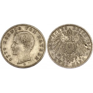 Germany - Empire Bavaria 2 Mark 1903 D