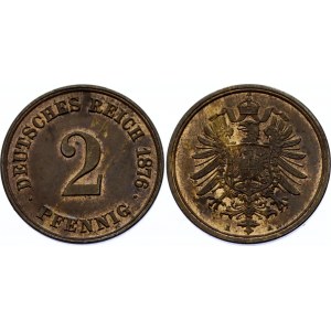 Germany - Empire 2 Pfennig 1876 A