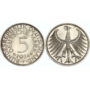 Germany - FRG 5 Mark 1974 F