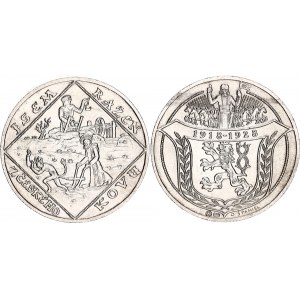 Czechoslovakia Silver Medal 10th Anniversary of 1st Czechoslovak Republic 1928