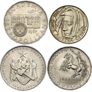 Czechoslovakia 2 x 10 & 2 x 50 Korun 1967 - 1990