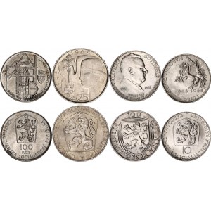 Czechoslovakia Lot of 4 Coins 1951 - 1987