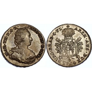 Austrian Netherlands 1/2 Kronentaler 1754