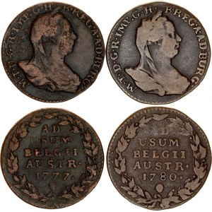 Austrian Netherlands 2 x 2 Liards 1777 - 1780
