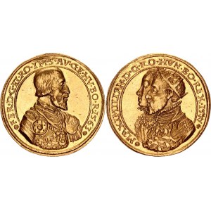 Austria Gold Medal of 8 Dukat 1577 R Restrike