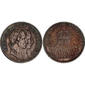 Austria Silver Medal On the Coronation of Ferdinand I in Hungary in Pressburg (Bratislava) 1830 MDCCCXXX