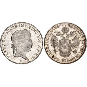 Austria 20 Kreuzer 1847 C
