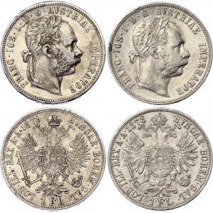 Austria 2 x 1 Florin 1878 - 1879