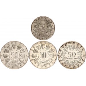 Austria 2 & 3 x 50 Schilling 1928 - 1965