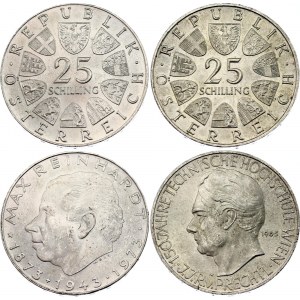 Austria 2 x 25 Schilling 1965 - 1973