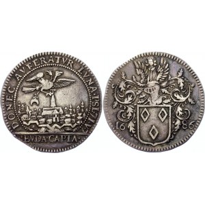 Hungary Medal The Siege and Capture of Budapest from the Turks 1686 Rare Strike in Silver