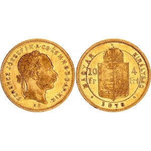 Hungary 10 Francs / 4 Forint 1878 KB