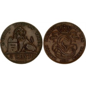 Belgium 5 Centimes 1850
