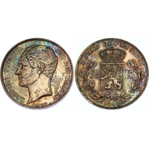 Belgium 2-1/2 Francs 1849