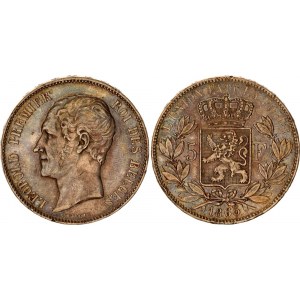 Belgium 5 Francs 1865