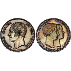 Belgium 5 Francs 1853