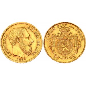 Belgium 20 Francs 1869
