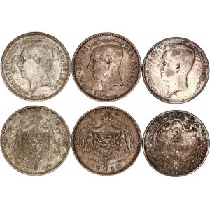 Belgium Lot of 3 Coins 1910 - 1934