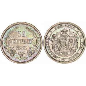 Bulgaria 50 Stotinki 1883