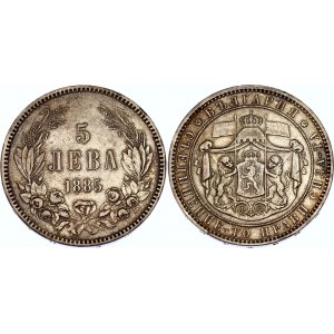 Bulgaria 5 Leva 1885