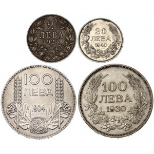 Bulgaria Lot of 4 Coins 1925 - 1940