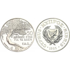Cyprus 50 Cents 1985