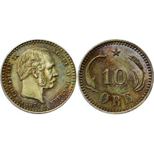 Denmark 10 Ore 1874 CS