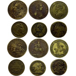 France Lot of 6 Jetones / Spielmarke 19th Century