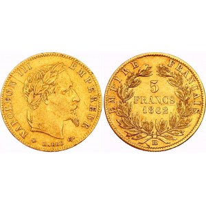 France 5 Francs 1862 BB