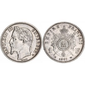 France 1 Franc 1867 BB