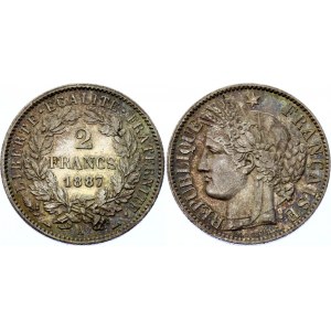 France 2 Francs 1887 A