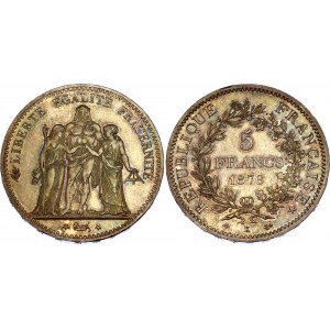 France 5 Francs 1876 K