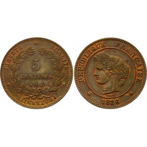 France 5 Centimes 1886 A