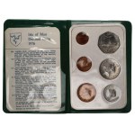 Isle of Man Mint Set of 6 Coins 1976 with Original Folder