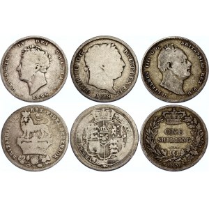 Great Britain 3 x 1 Shilling 1819 - 1836