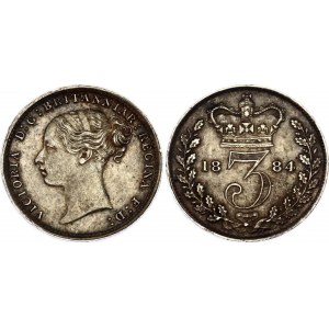 Great Britain 3 Pence 1884