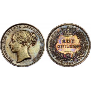 Great Britain 1 Shilling 1845 Overdate
