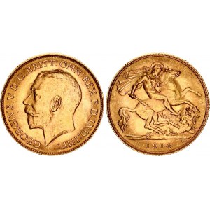 Great Britain 1/2 Sovereign 1914