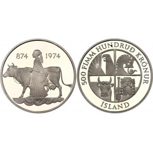 Iceland 500 Kronur 1974