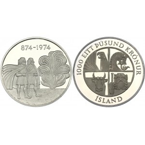 Iceland 1000 Kronur 1974