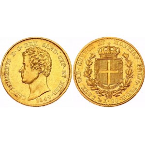 Italian States Sardinia 20 Lire 1849 F//P